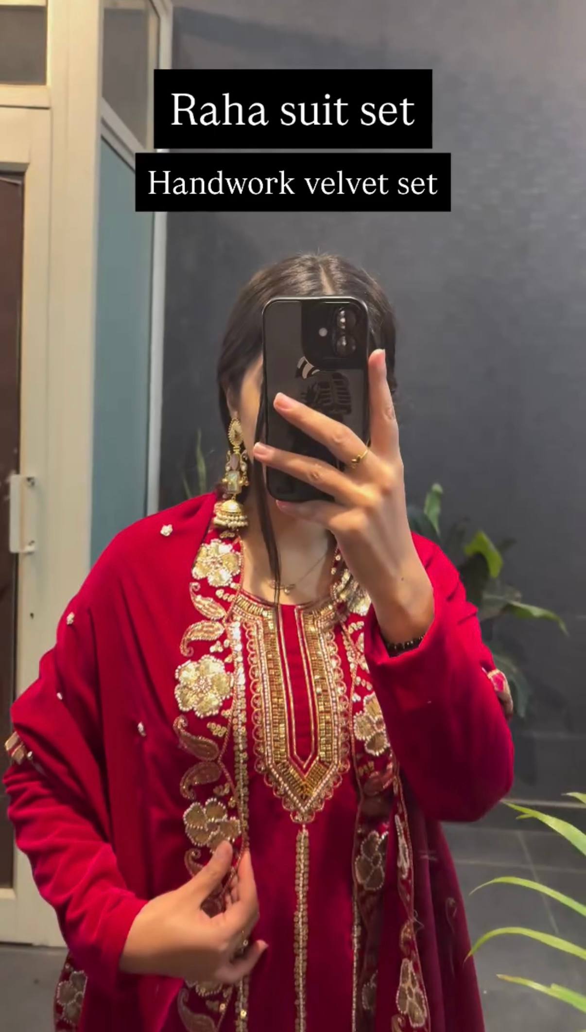 Premium Velvet 3-Piece Suit – Heavy Work Elegance! - ST - 1134 💎 💃