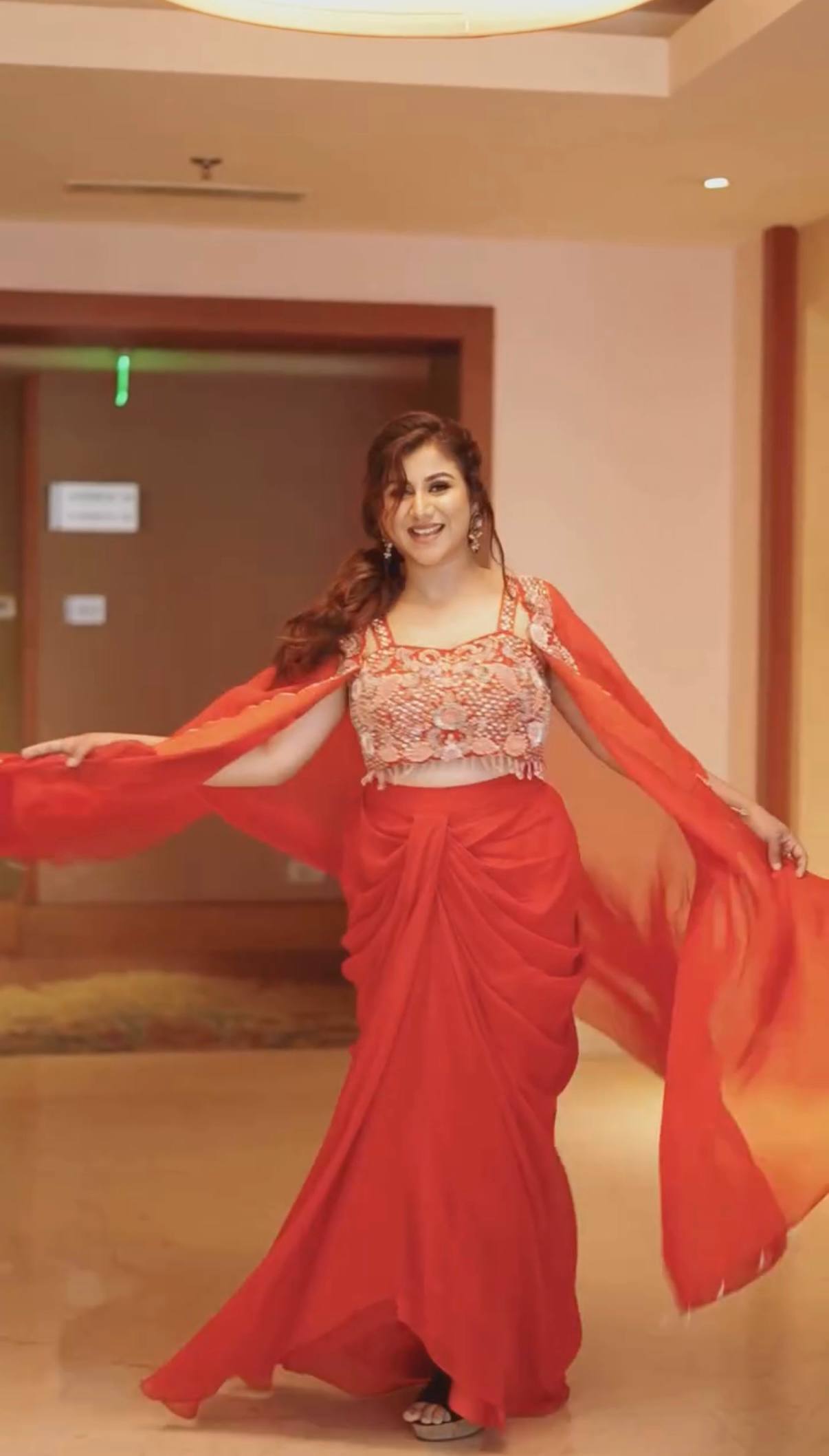 Superhit Indo-Western Designer Set with Full Embroidered Shrug-ST-1123 💃🔥