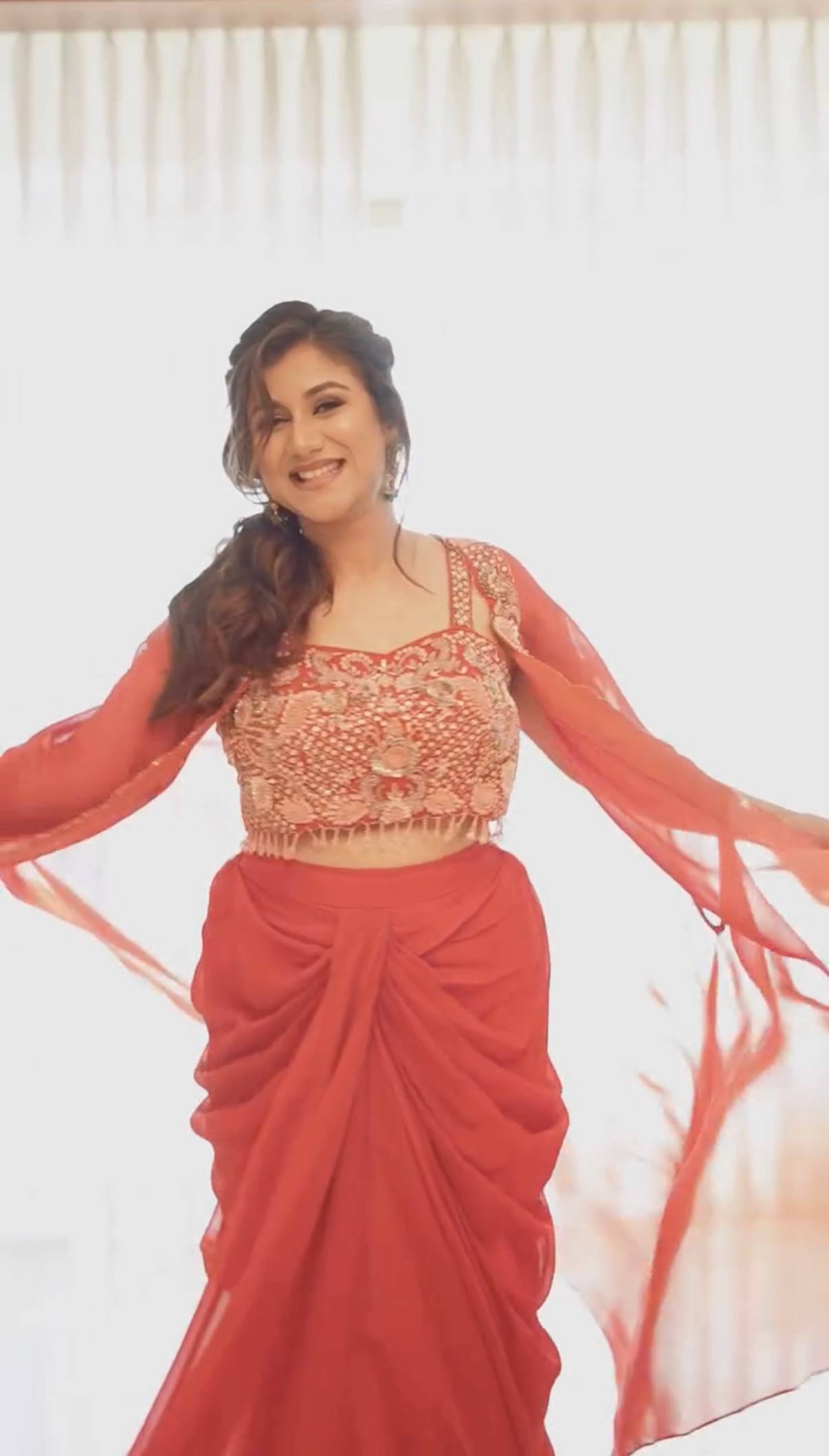 Superhit Indo-Western Designer Set with Full Embroidered Shrug-ST-1123 💃🔥