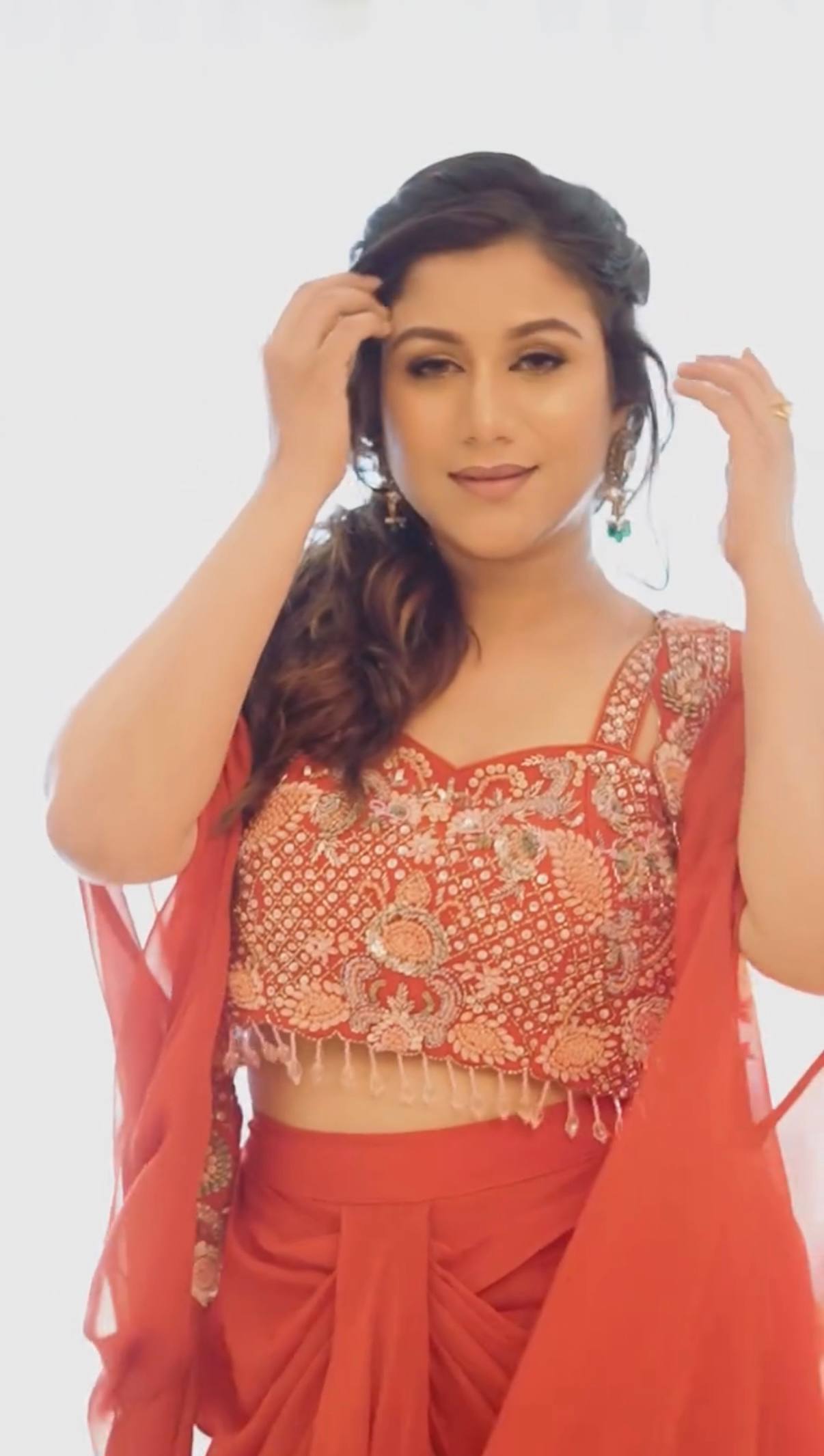 Superhit Indo-Western Designer Set with Full Embroidered Shrug-ST-1123 💃🔥