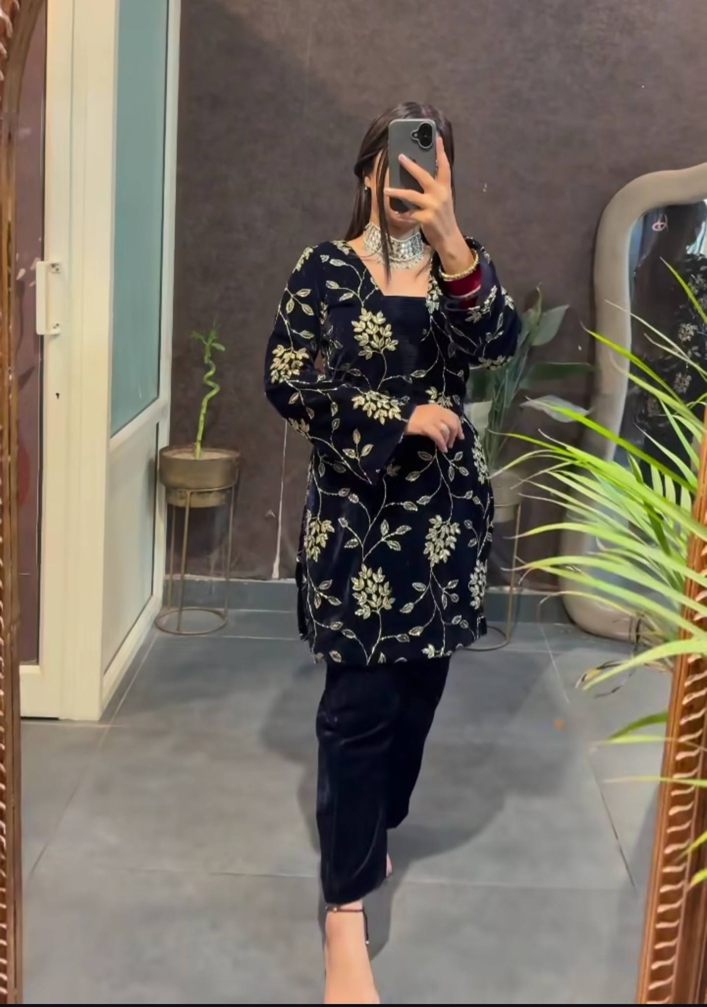 Velvet Royalty Suit Set -NF-1259✨ 👑 ✨