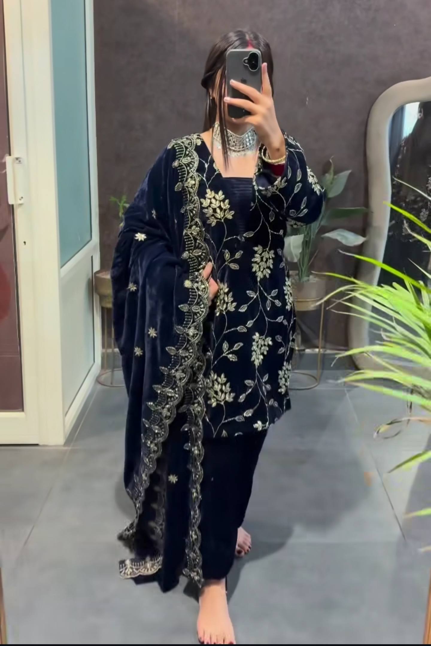 Velvet Royalty Suit Set -NF-1259✨ 👑 ✨