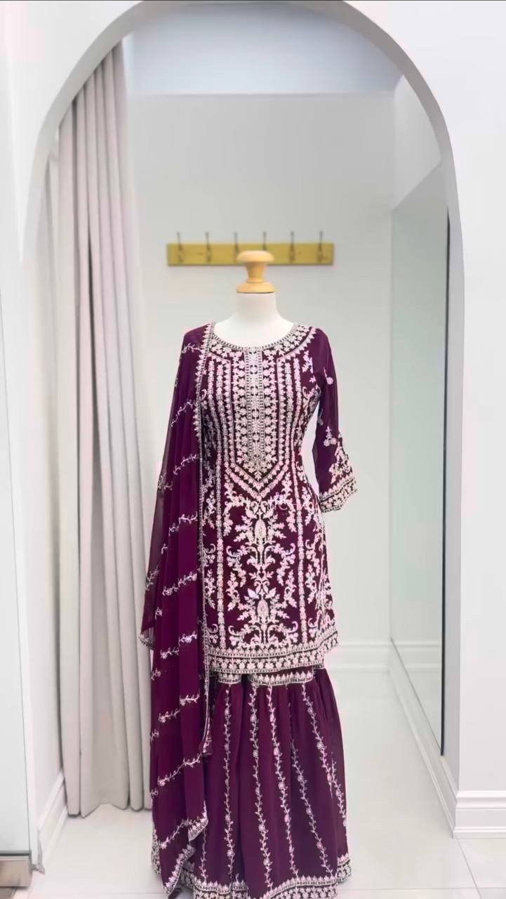 5000 Series – Premium Elegance Sharara, One Level Up-RTC-5938 🌟