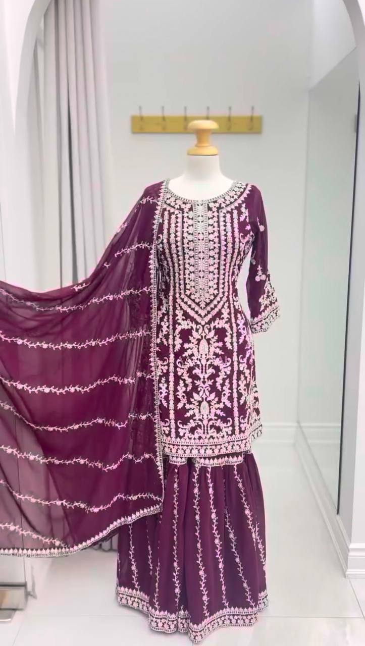 5000 Series – Premium Elegance Sharara, One Level Up-RTC-5938 🌟