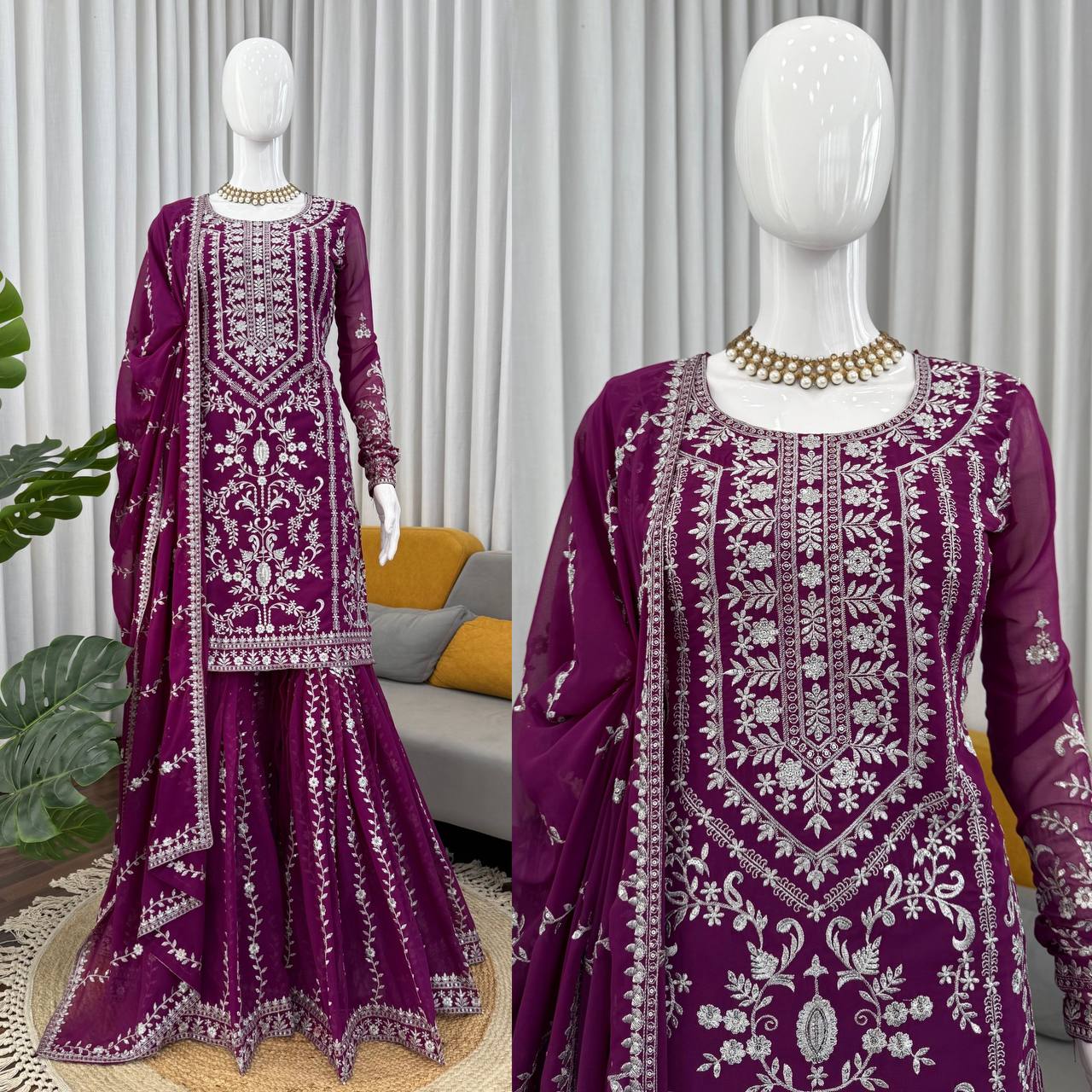 5000 Series – Premium Elegance Sharara, One Level Up-RTC-5938 🌟