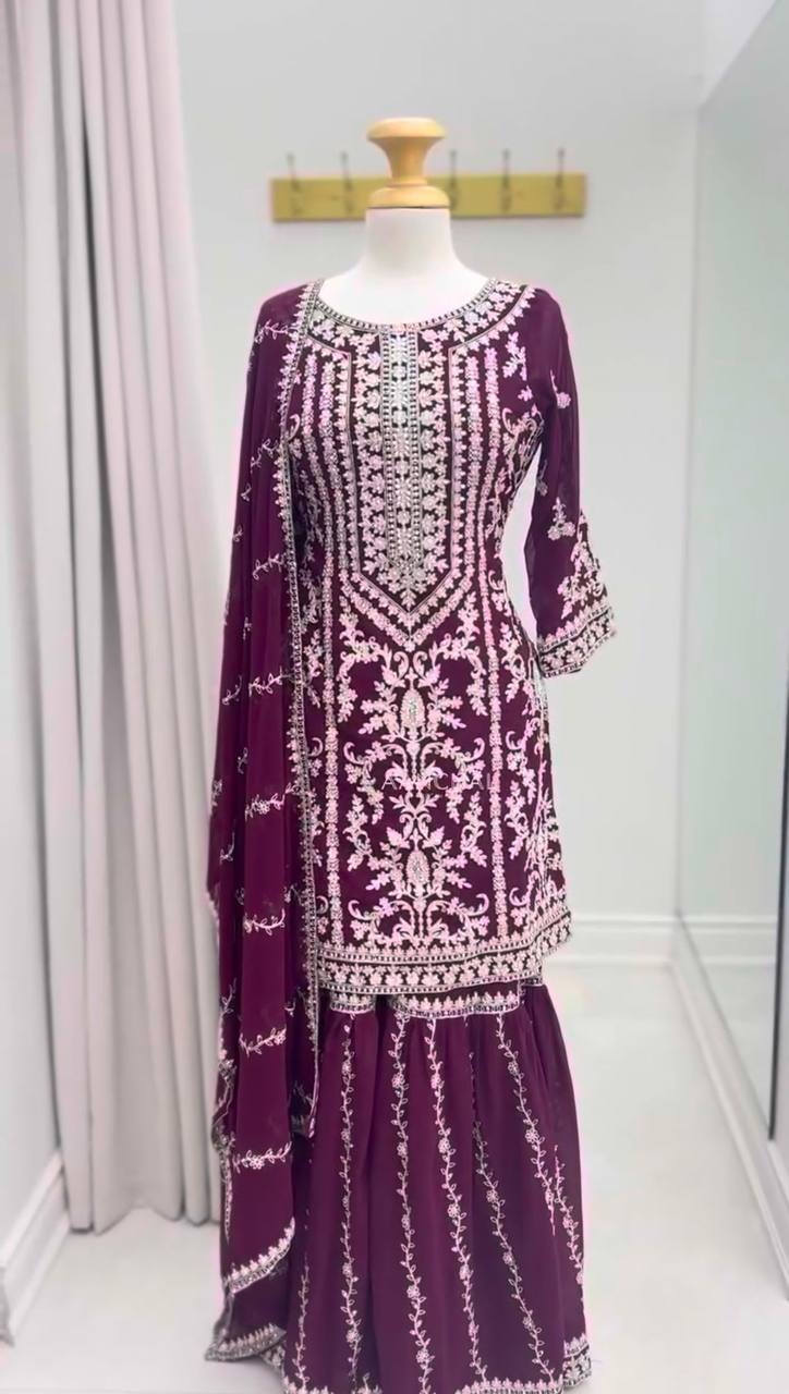 5000 Series – Premium Elegance Sharara, One Level Up-RTC-5938 🌟