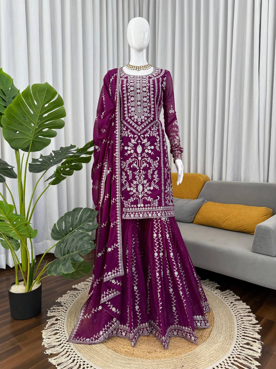 5000 Series – Premium Elegance Sharara, One Level Up-RTC-5938 🌟