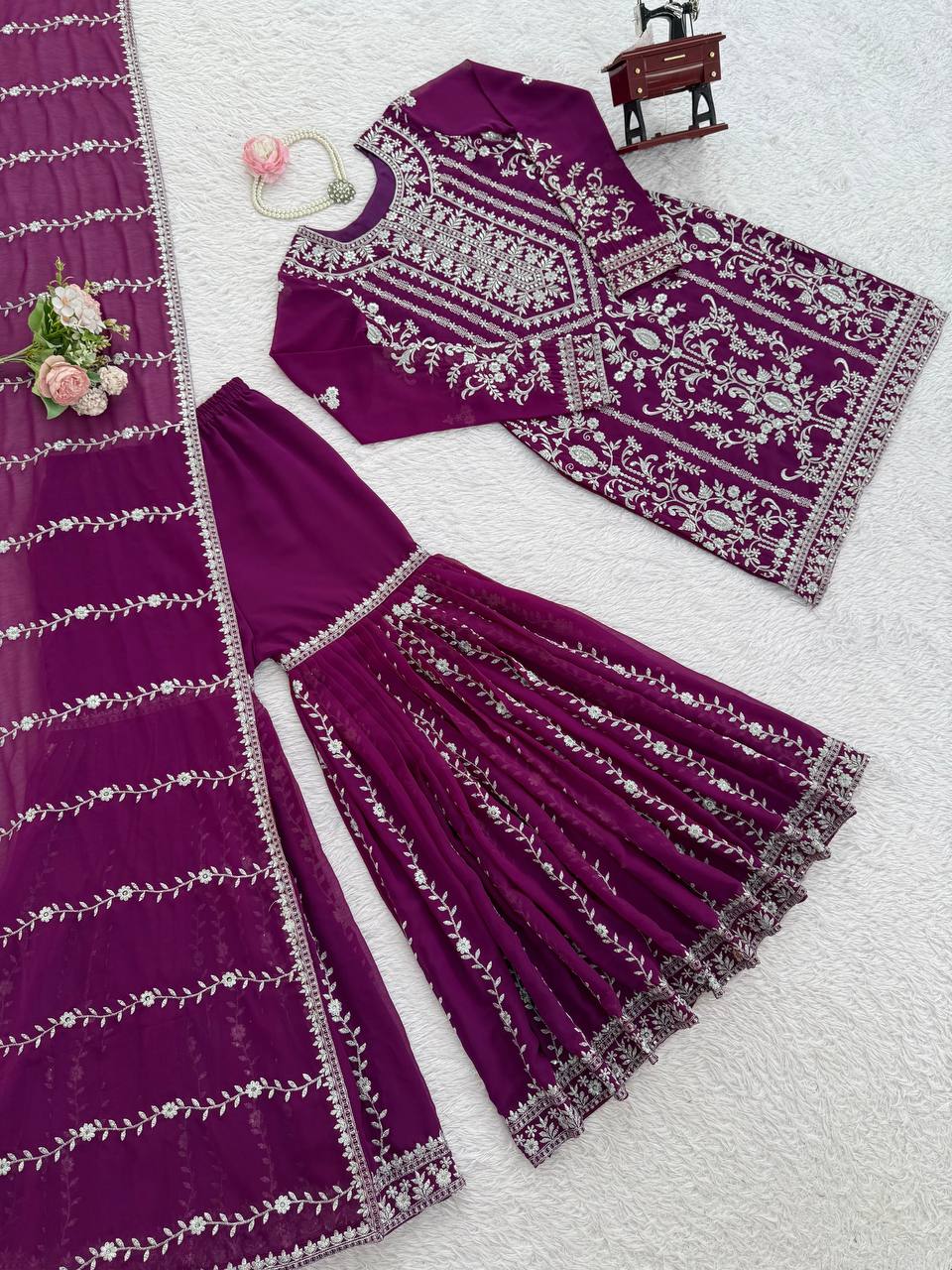 5000 Series – Premium Elegance Sharara, One Level Up-RTC-5938 🌟