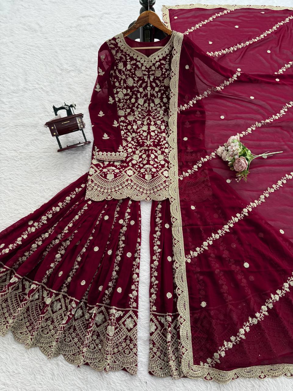 Premium Elegance Redefined  Sharara Set-RTC-5939 ✨💃🌟