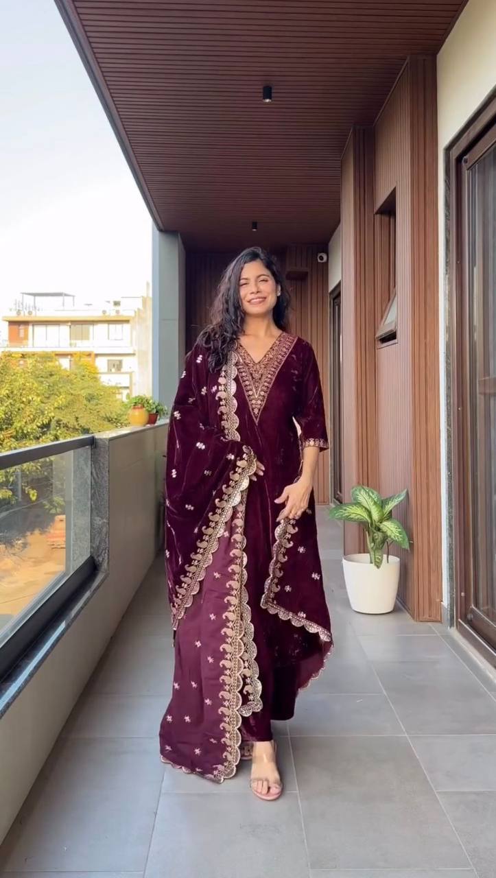 2025 Premium Velvet Winter Suit Set-LG-2023❄️✨  ✨❄️