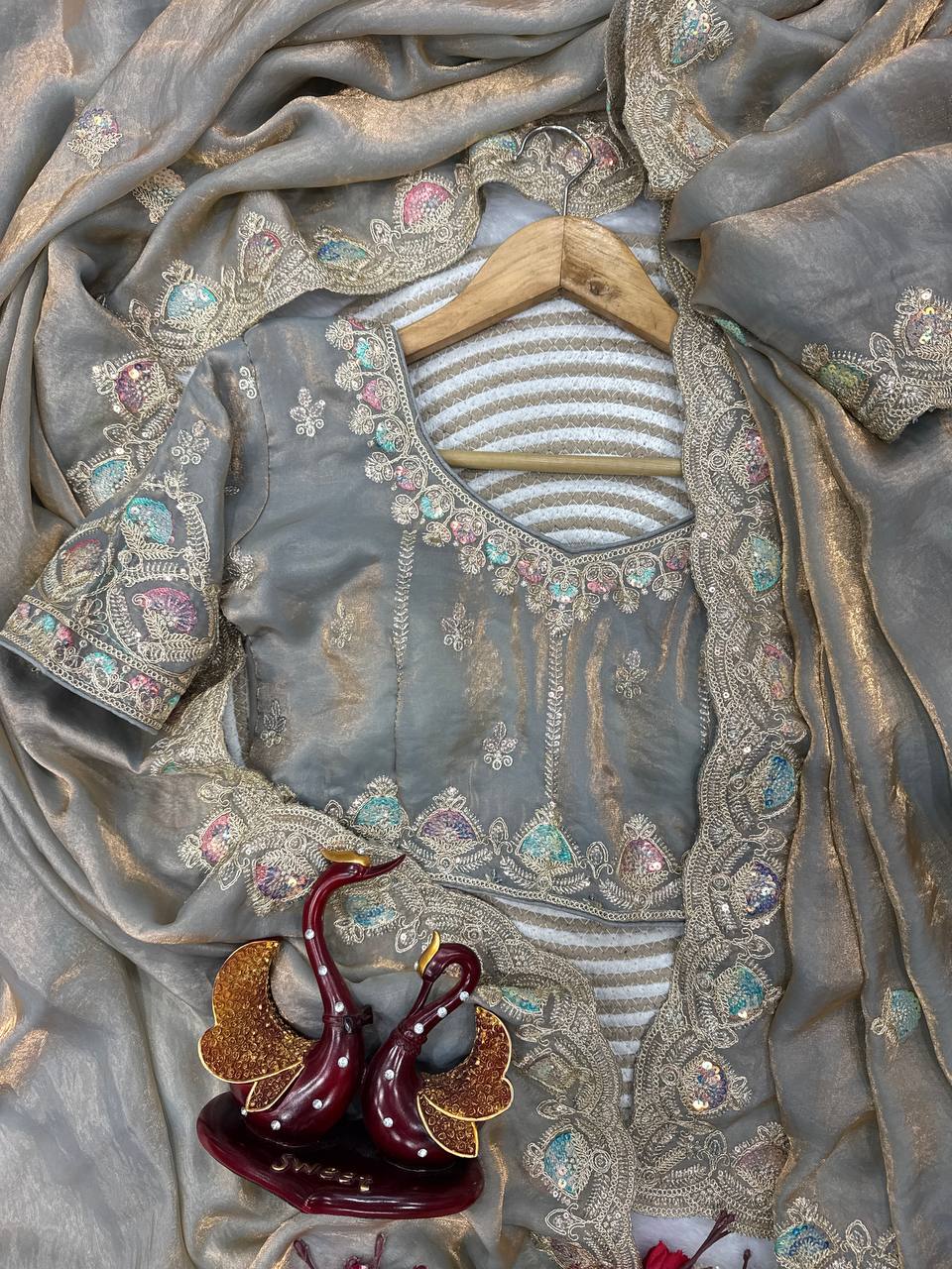 Dual Shine Saree -NC-5447 💫💫