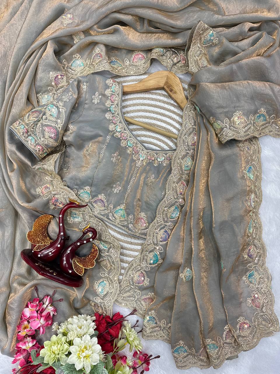 Dual Shine Saree -NC-5447 💫💫