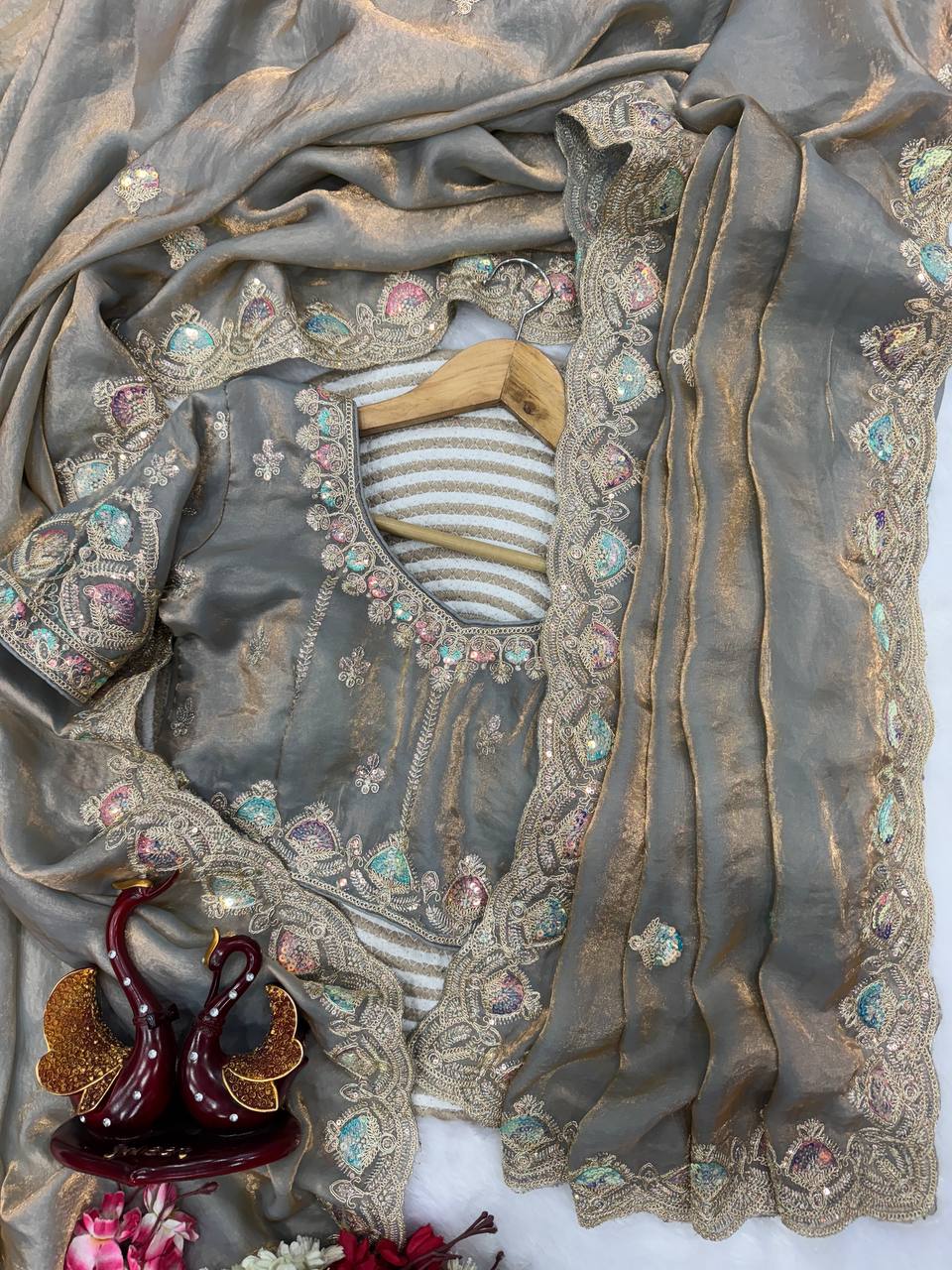 Dual Shine Saree -NC-5447 💫💫