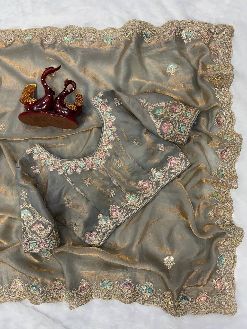 Dual Shine Saree -NC-5447 💫💫