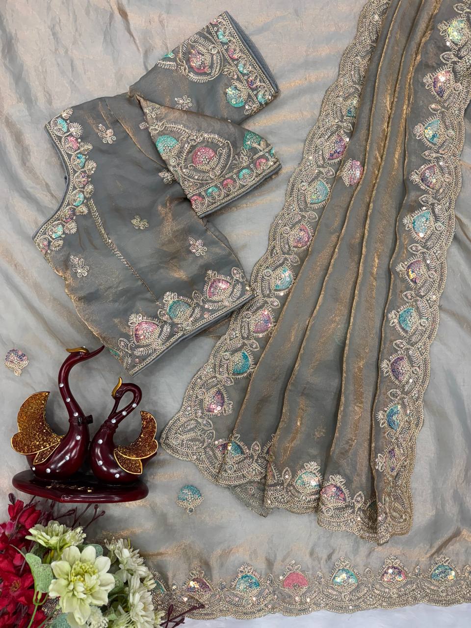 Dual Shine Saree -NC-5447 💫💫