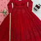 Black colour Graceful Faux Georgette Lehenga Choli Set with Sequins Work