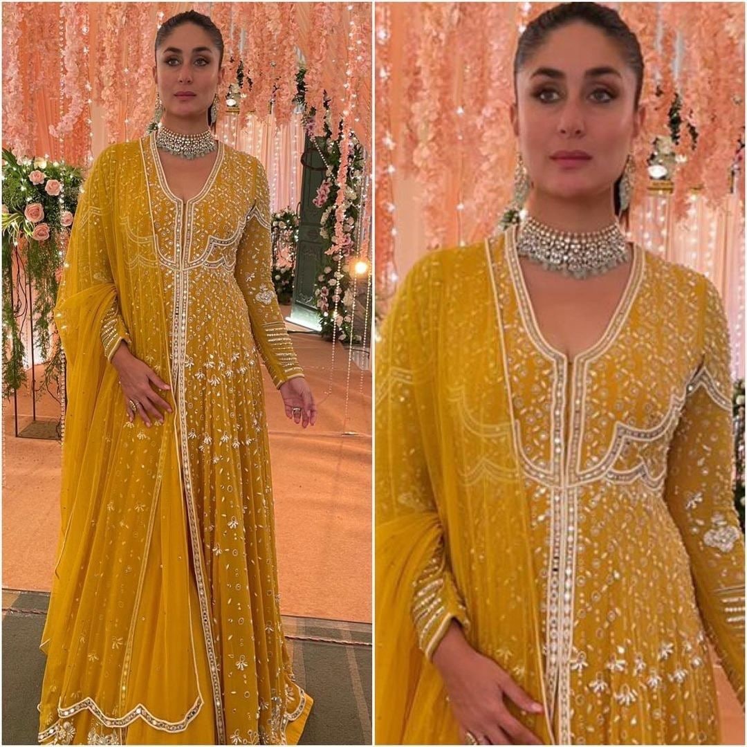 Georgette Embroidered Gown–Lehenga Set-KD-1055 💃✨