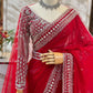 ✨ Designer Tibby Silk Saree – A Karwa Chauth Special Elegance ✨