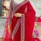 ✨ Designer Tibby Silk Saree – A Karwa Chauth Special Elegance ✨