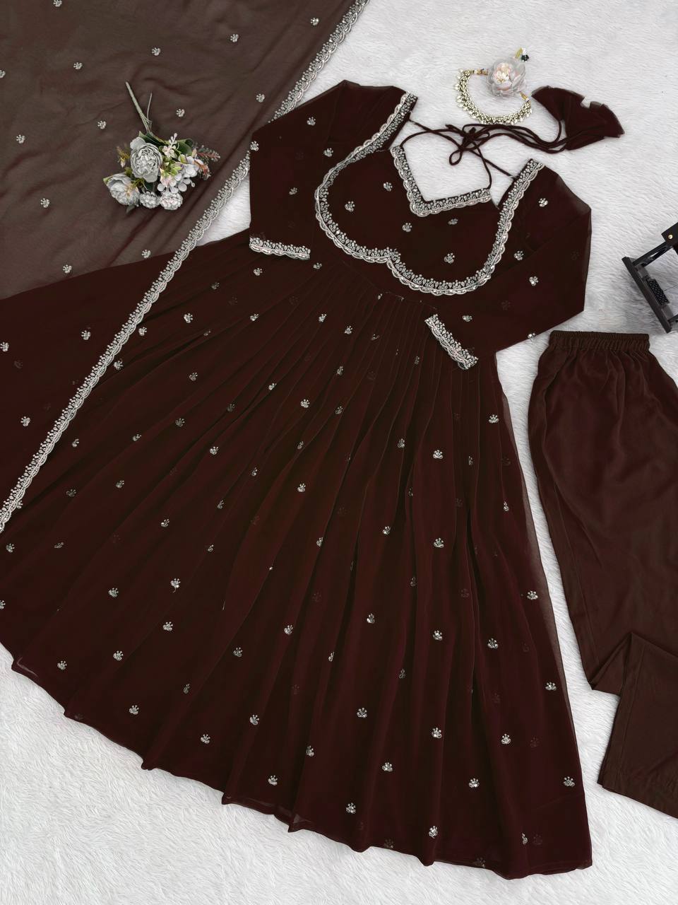 5000 Series 3-Piece Anarkali Set - RTC-5924