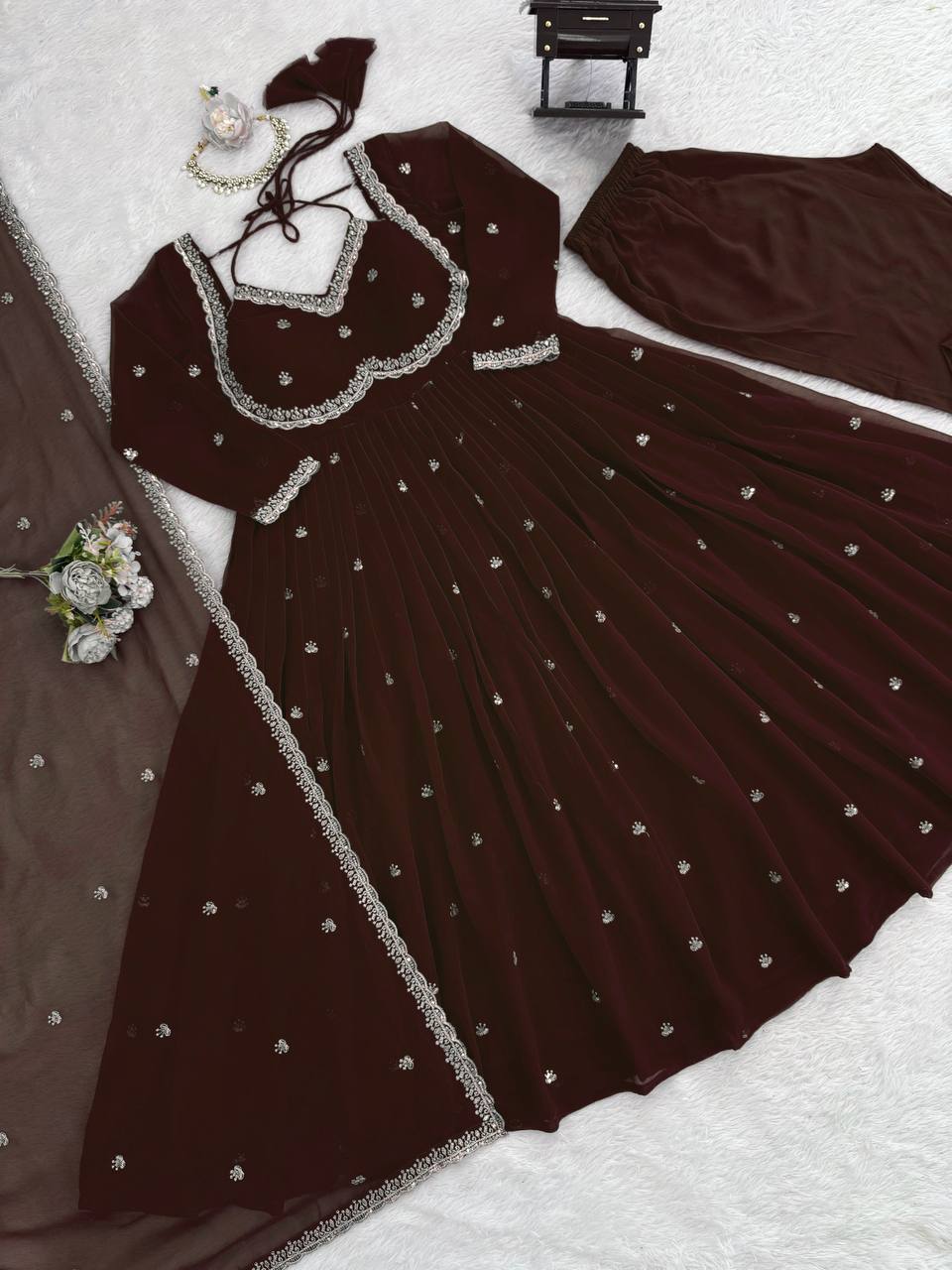 5000 Series 3-Piece Anarkali Set - RTC-5924