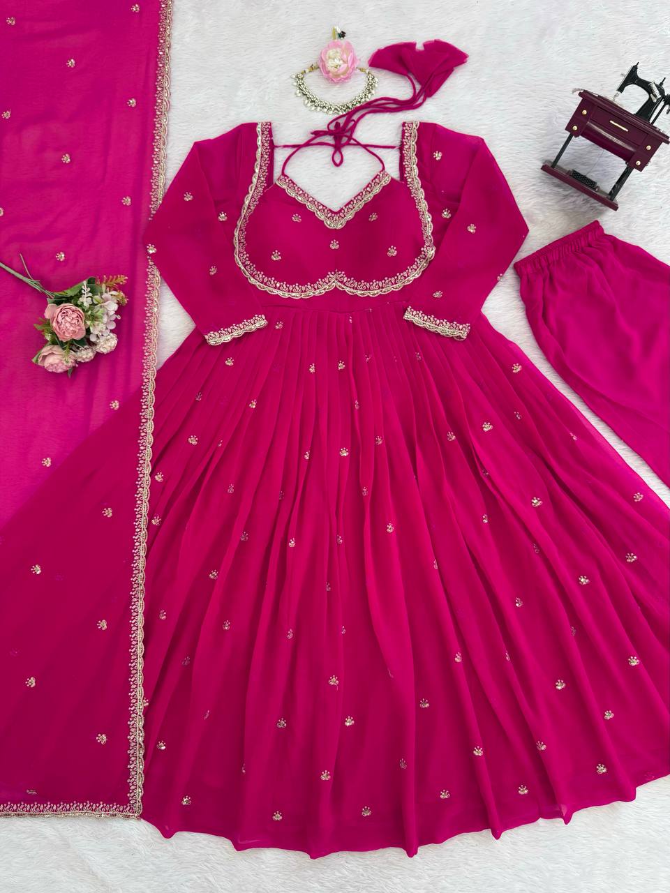 5000 Series 3-Piece Anarkali Set - RTC-5924