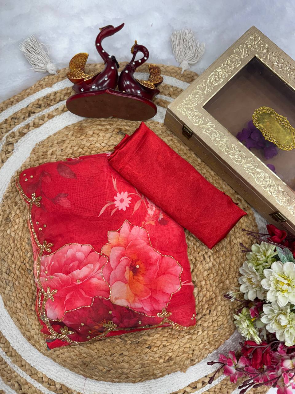 Floral Grace Saree Collection-NC-5513 💐💖💐