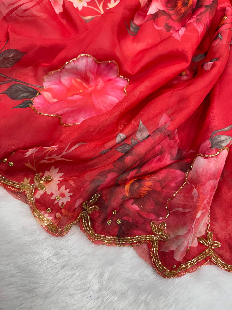 Floral Grace Saree Collection-NC-5513 💐💖💐