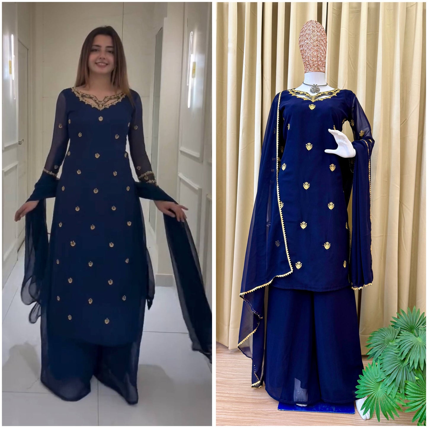 New Trending Embroidered Suit Set – Festival Special!-ST-1128 ✨🔥