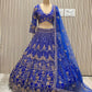 ✨ Glamour Flare Soft Net Lehenga Set-1790-BLUE✨