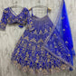 ✨ Glamour Flare Soft Net Lehenga Set-1790-BLUE✨