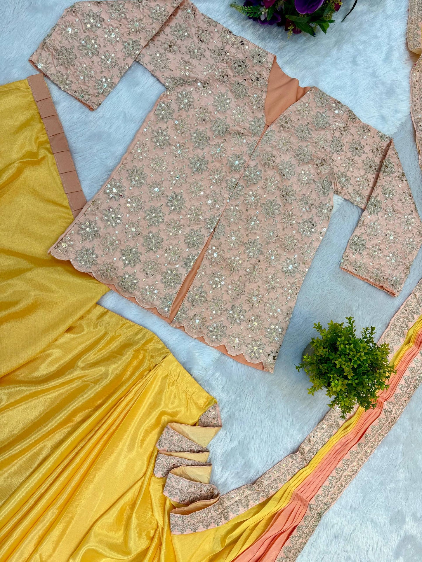 Superhit Indo-Western Drape Saree with Embroidered Koti! 🚀🥻