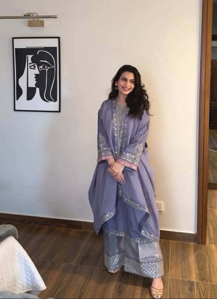 Elegant Embroidered Ensemble Suit Set-BE-401✨💝