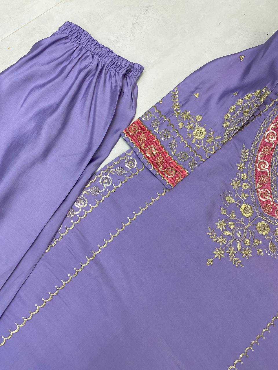 Elegant Embroidered Ensemble Suit Set-BE-401✨💝