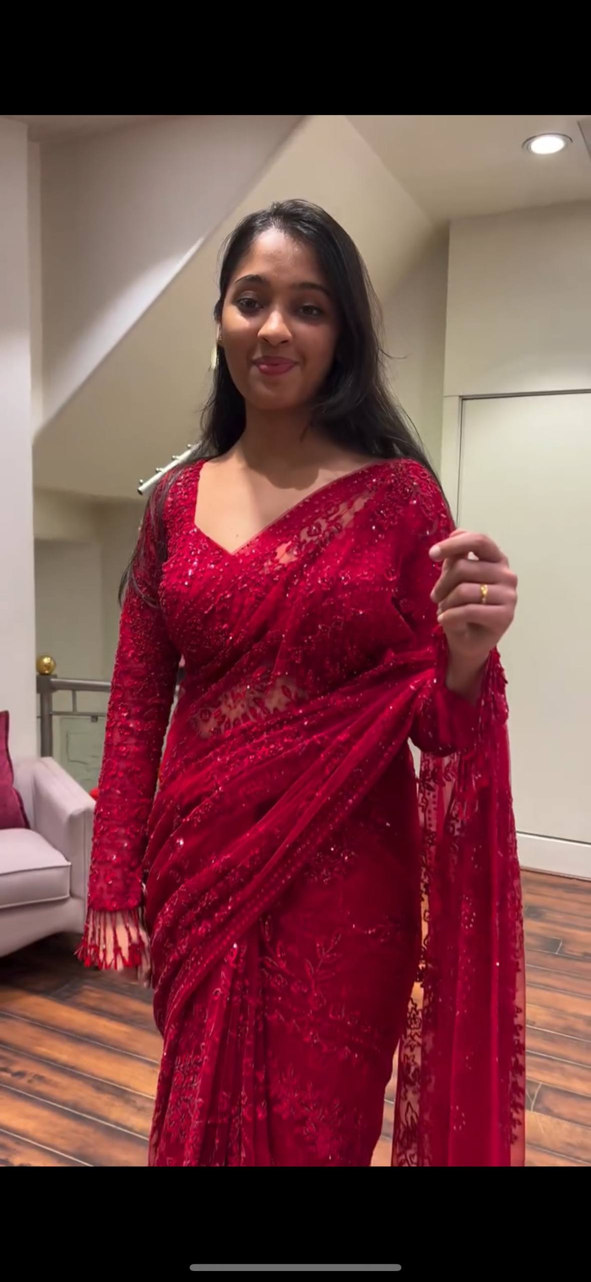 Superhit Georgette Embroidered Saree with Ready Blouse!-ST- 488 💃