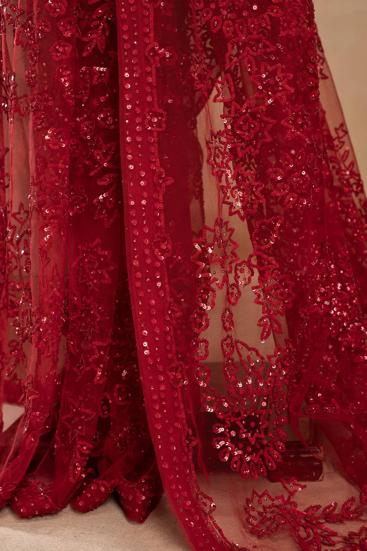 Superhit Georgette Embroidered Saree with Ready Blouse!-ST- 488 💃