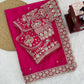 ✨ Elegant Tibby Silk Sequin Saree ✨