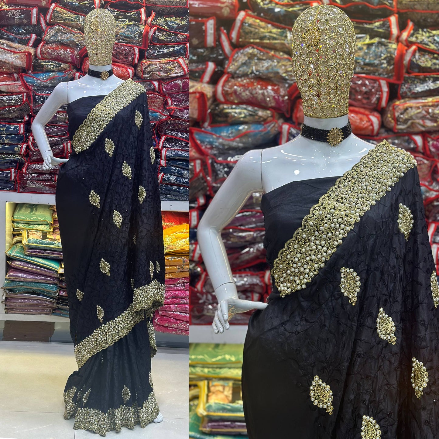 Party Wear Saree-DVD-HD4 🌷🖤🌷