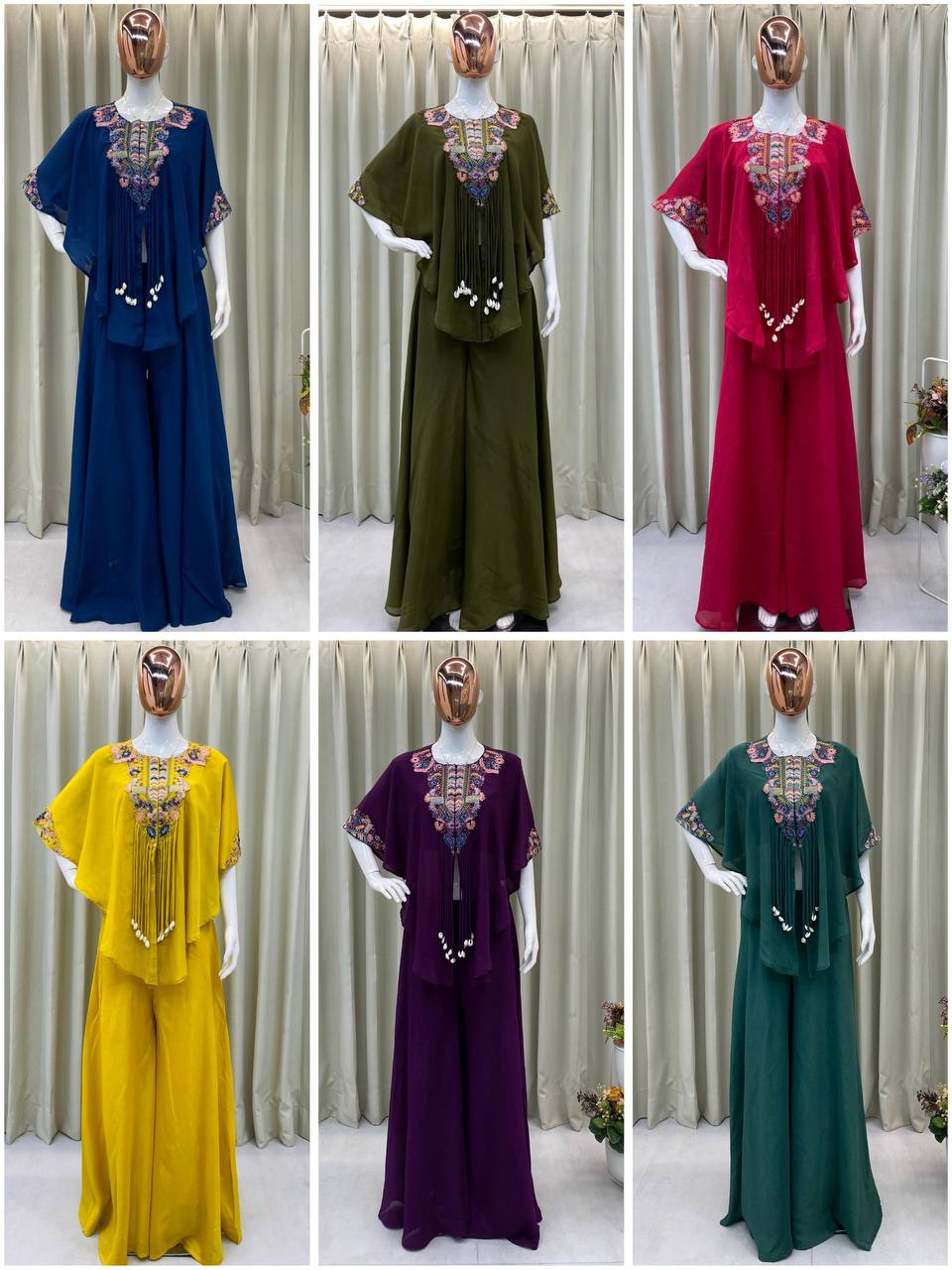 ✨ Charming Chinon Indo Western Suit Set 💃💖