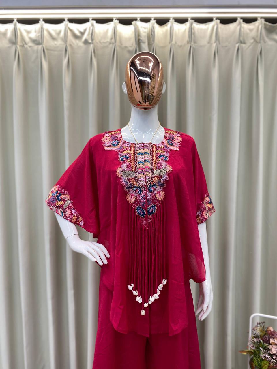 ✨ Charming Chinon Indo Western Suit Set 💃💖