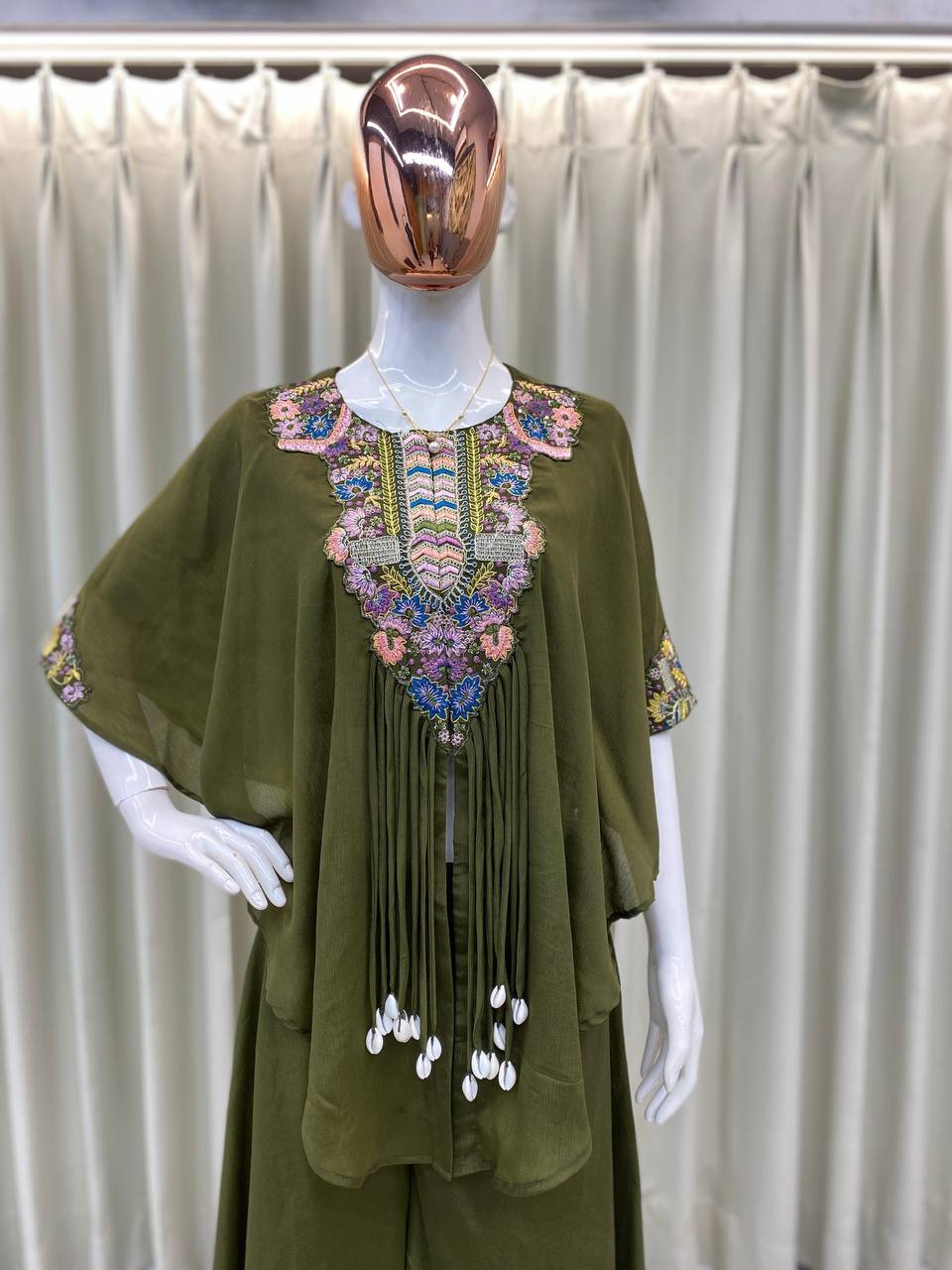 ✨ Charming Chinon Indo Western Suit Set 💃💖