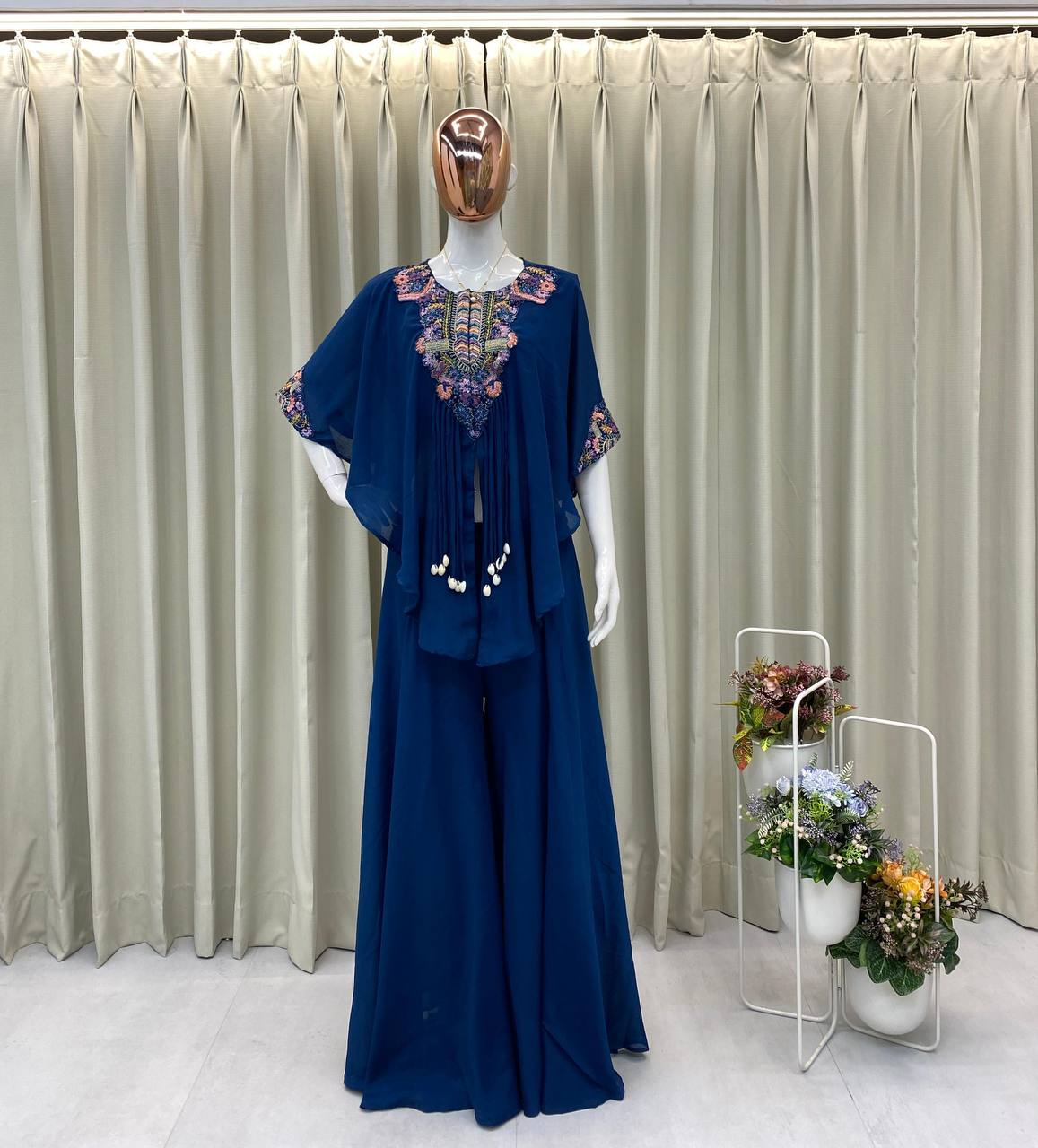 ✨ Charming Chinon Indo Western Suit Set 💃💖