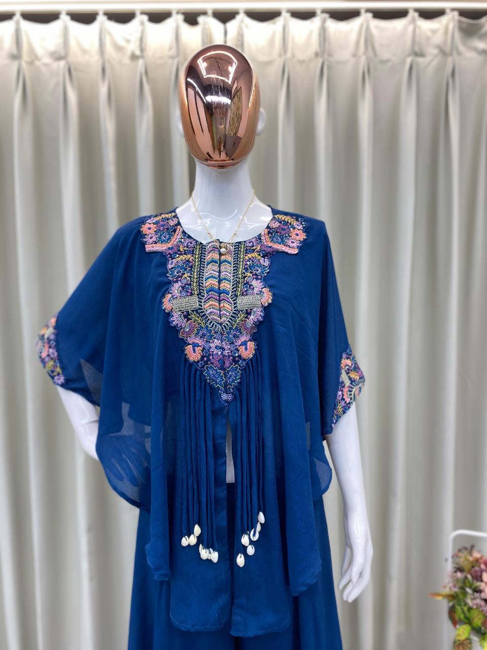 ✨ Charming Chinon Indo Western Suit Set 💃💖