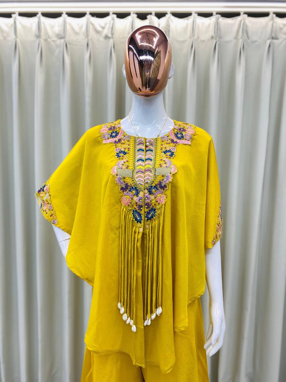 ✨ Charming Chinon Indo Western Suit Set 💃💖