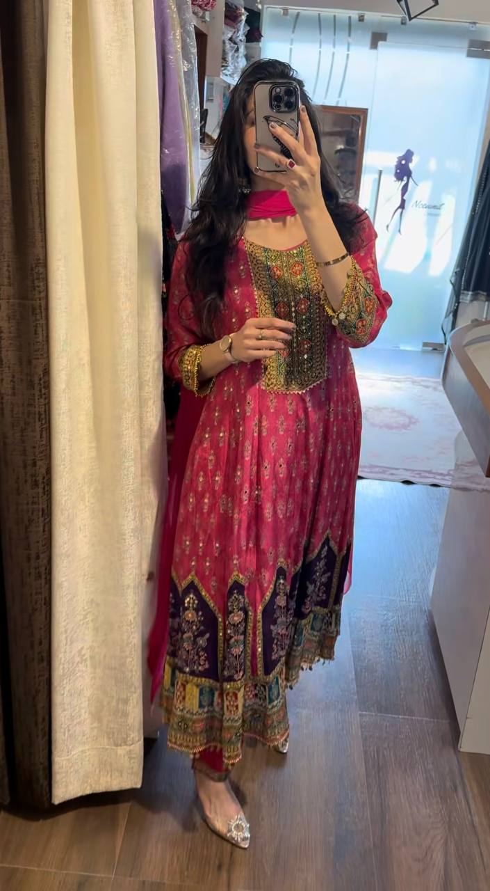 ✨ Mirror Magic Chinon Suit Set-BE-405 💃🌸