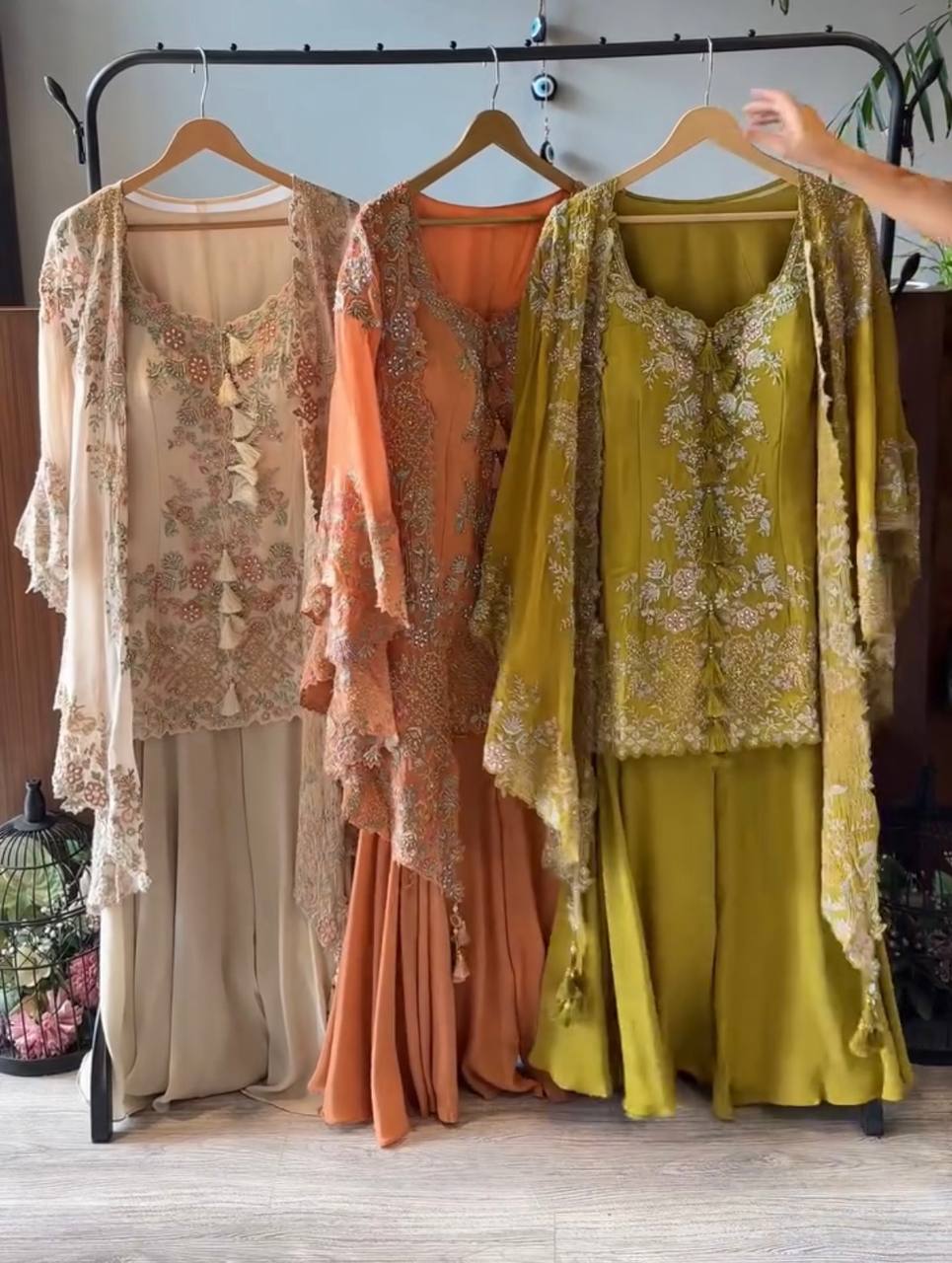 Trendy 3-Piece Kurta Plazzo Suit Set with Shrug-BE-406 ✨ 💃🌸