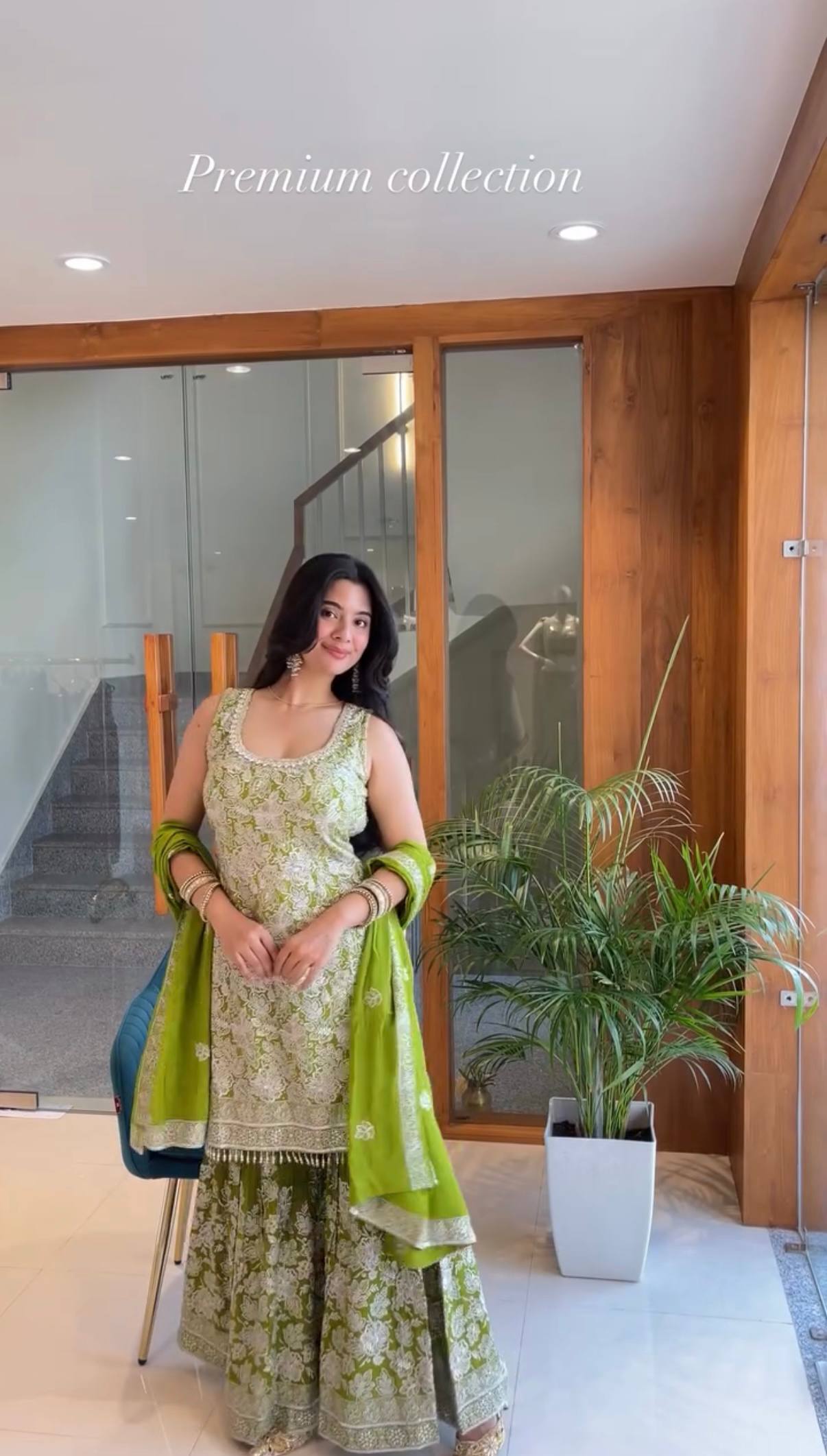 Festival Special Georgette Sharara Suit – Heavy Embroidery!-ST-1132 💃