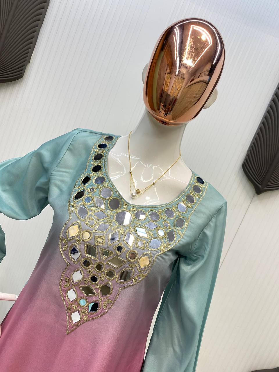 💫✨ EXCLUSIVE PRINTED CRAPE SILK 3-PIECE PLAZO SET-LG-2008 ✨💫