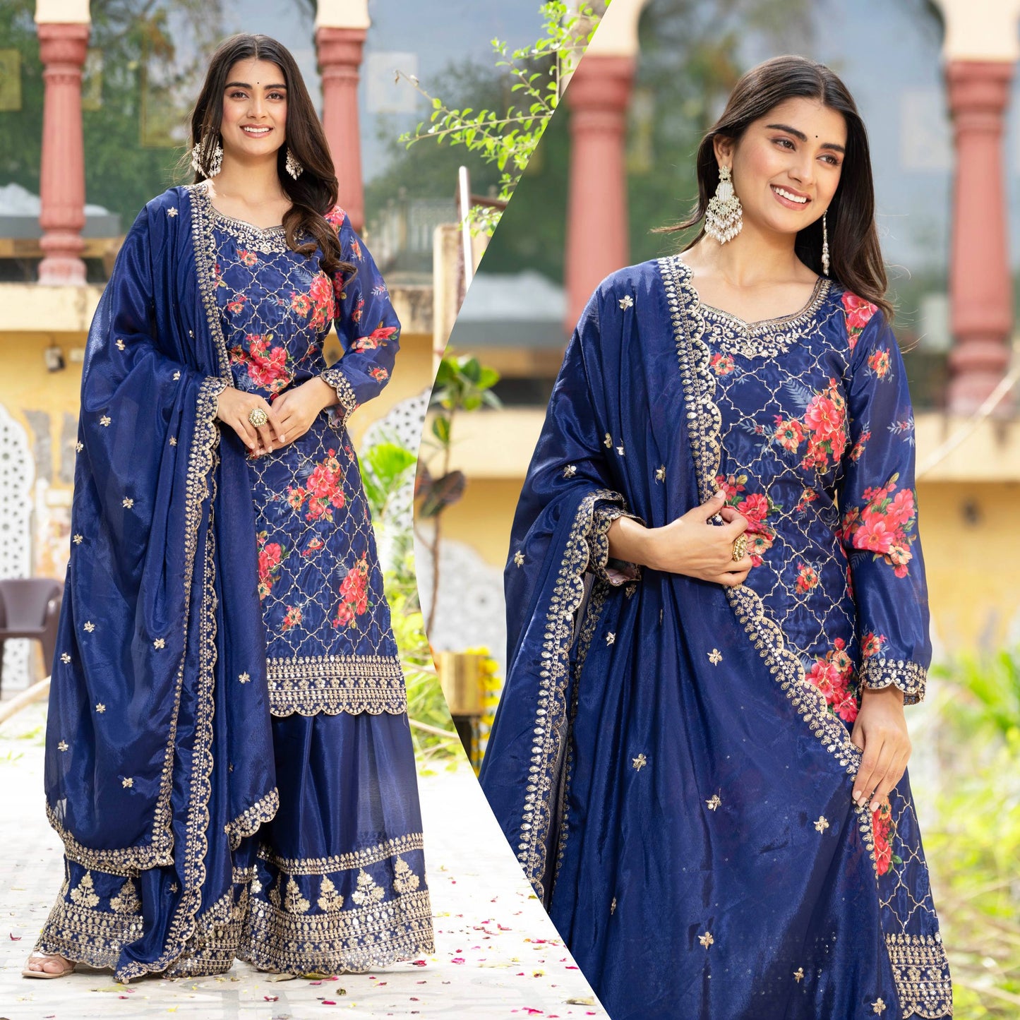 Embroidery Suit Set Collection-DVD-5085. 🌼🌼