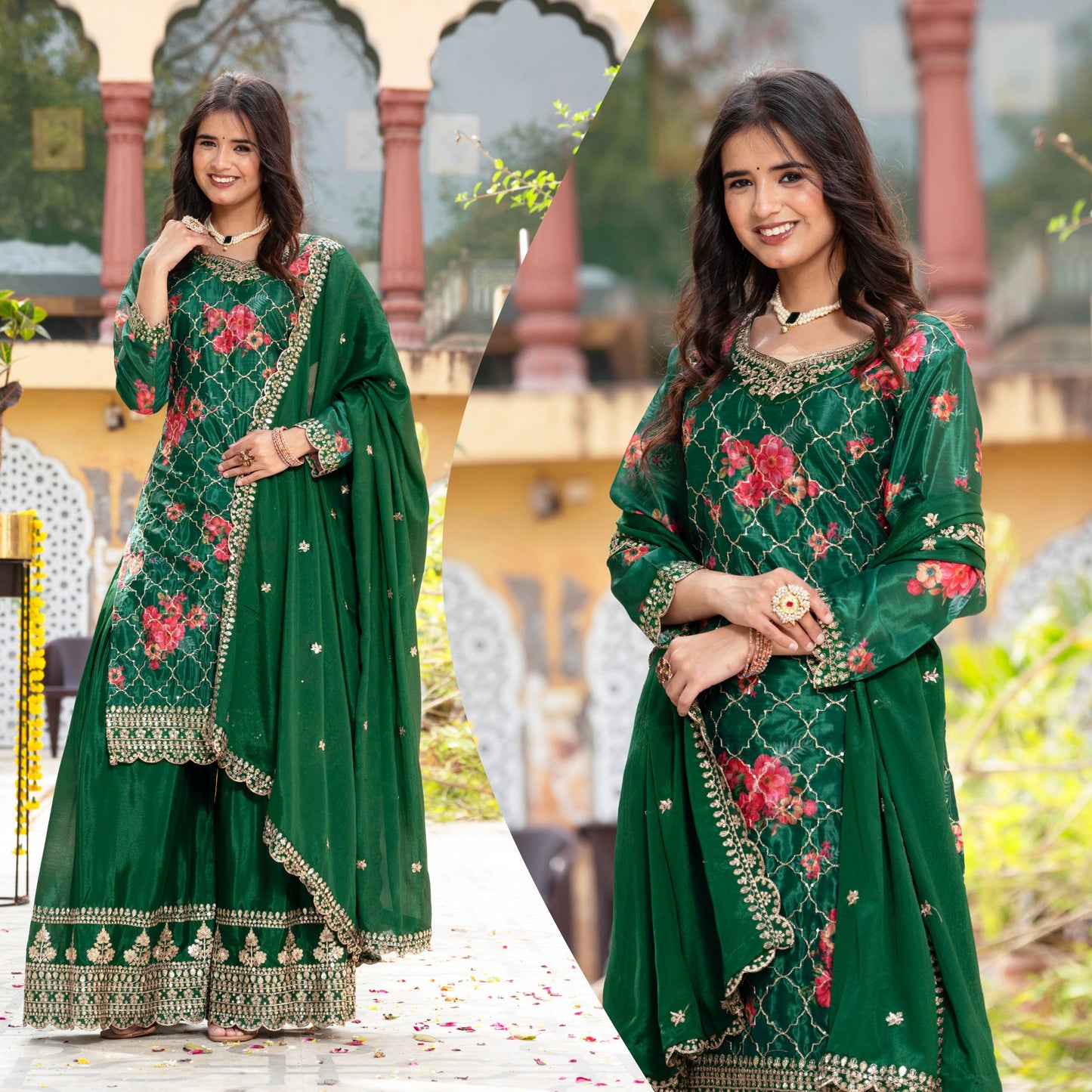 Embroidery Suit Set Collection-DVD-5085. 🌼🌼